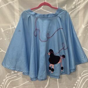 AS IS Ladies Large Handmade Vintage Poodle Skirt (See Photos For Measurements)